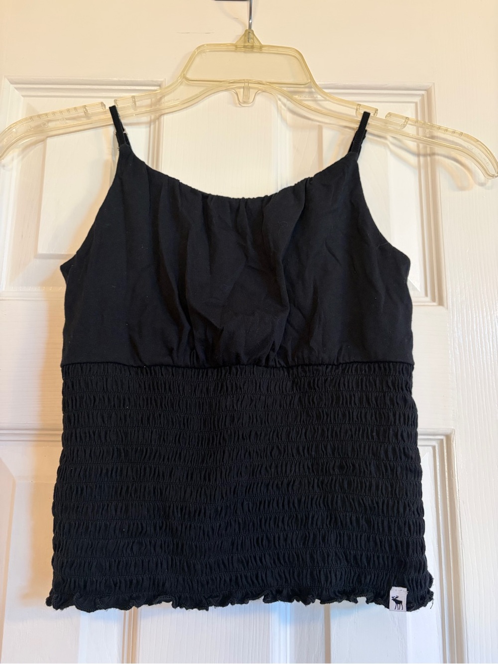 abercrombie kids Black Smocked Cami Top
